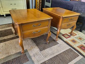 Pair Of End Tables By Lane For Sale