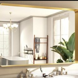 Gold Bathroom Mirror