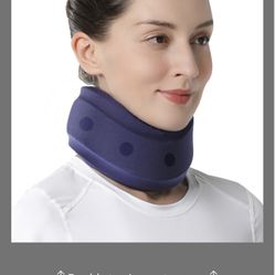 Velpeau Neck Brace For Neck Pain And Support - Soft Cervical Collar For Sleeping, Snoozing, Sleeping Upright, Anti-Snoring, Sleep Apnea For Women & Me
