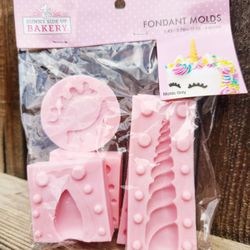 Unicorn Fondant Mold Cakes, Baker's, Dessert Maker's 