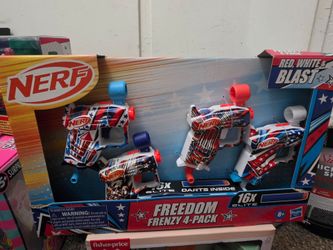 Nerf Freedom Frenzy 4-Pack Blaster Set