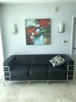 Black Sofa! 3 seater and a 2 seater