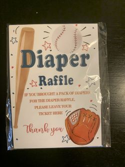 Baseball Diaper Raffle