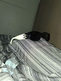 Chanel Sunglasses Black and White