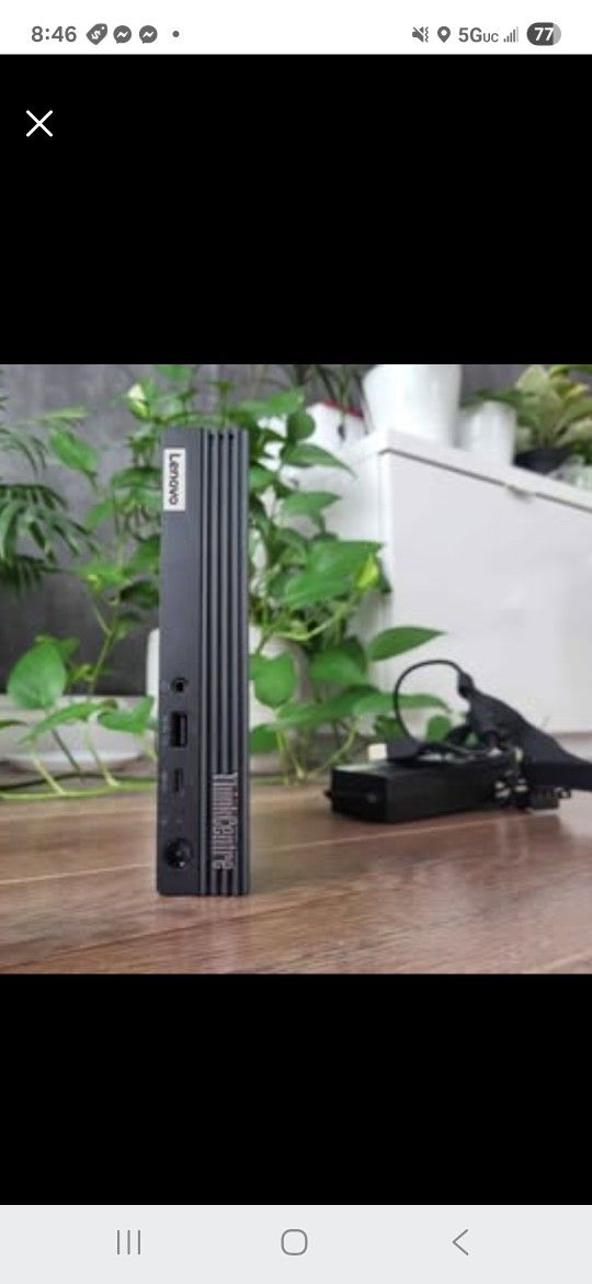 Lenovo ThinkCentre M70Q i5-10500T ° 2.3Ghz ° 16GbRam ° 256GbNVMe ° 11Pro ° HDMI-DP ° Charger °