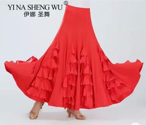 Red dress ballroom dance