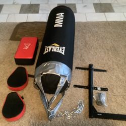 Boxing Bag & Accessories (Everlast MMA) & Wall Mount