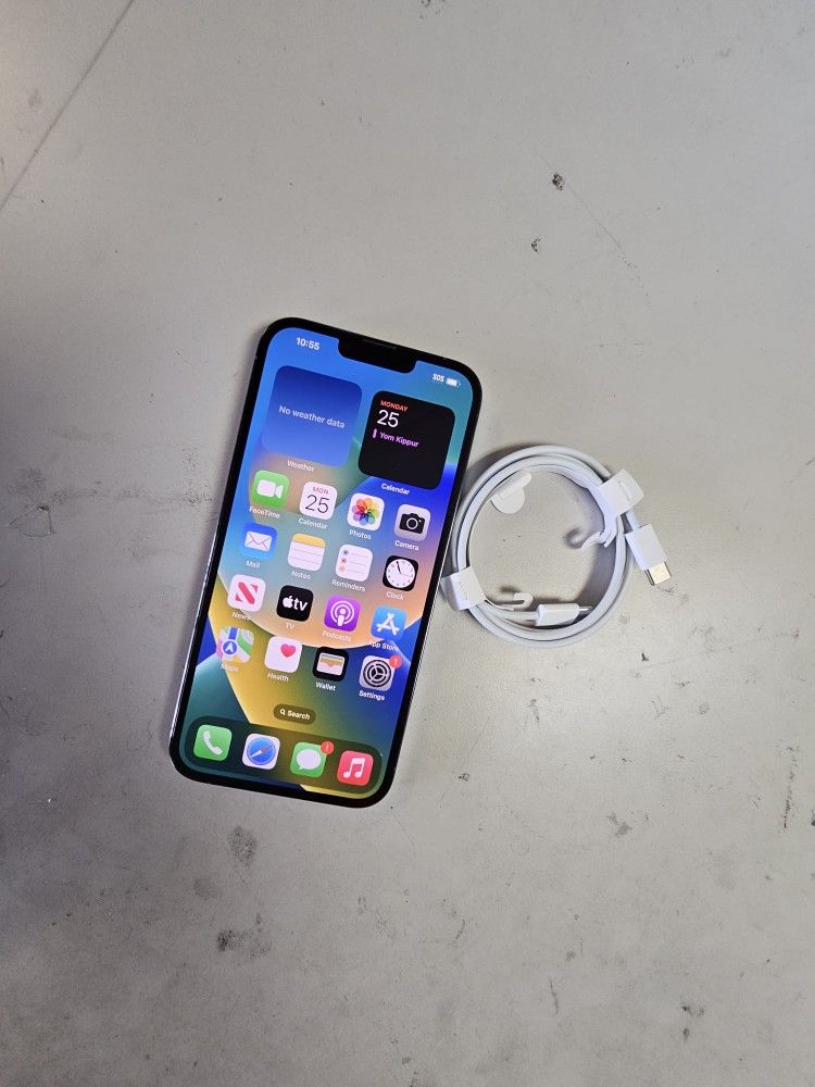 IPhone 13 Pro 128 Go Gris (T-Mobile) à Débloquer – Neuf, En L'état (mauvais)