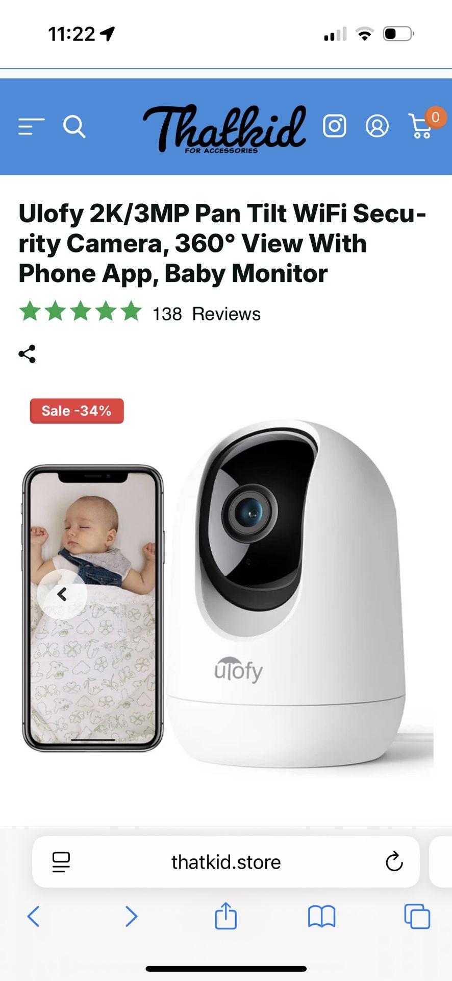 LOW PRICE MOVING- NEW BABY MONITOR OR PET MONITOR