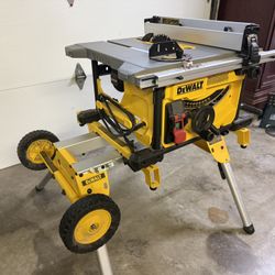 Dewalt Table saw With Rolling Stand 
