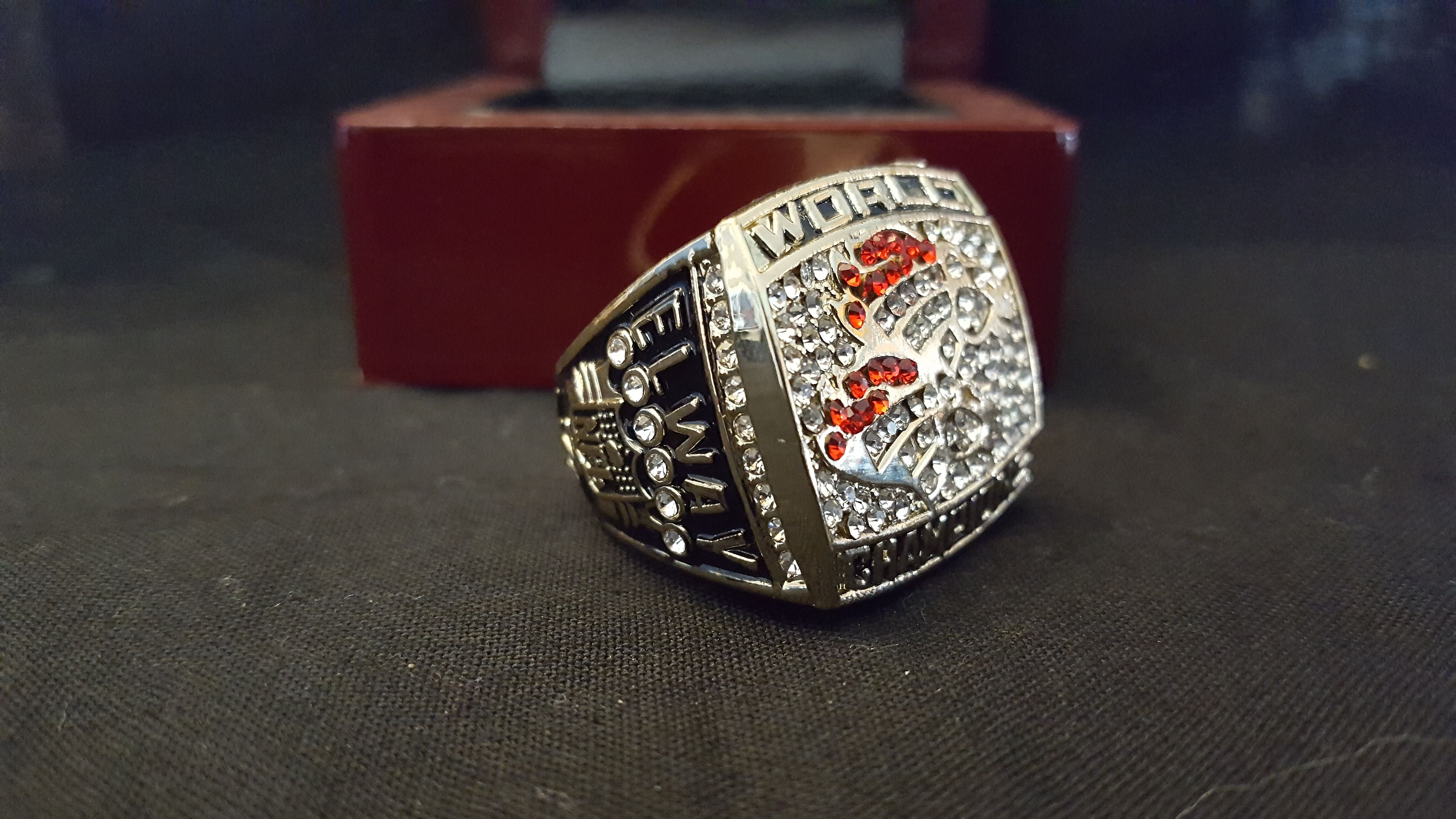 Denver Broncos 1998 Fans Edition Super Bowl Championship Ring Sz