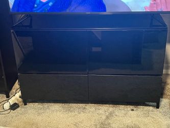 Black Storage Cabinet with Drawers