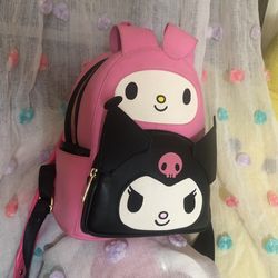 Loungefly Sanrio My Melody Kuromi Double Pocket Mini Backpack