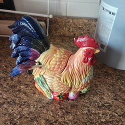 Rooster  cookies  jar