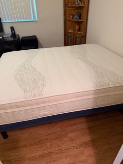 Queen mattress and base