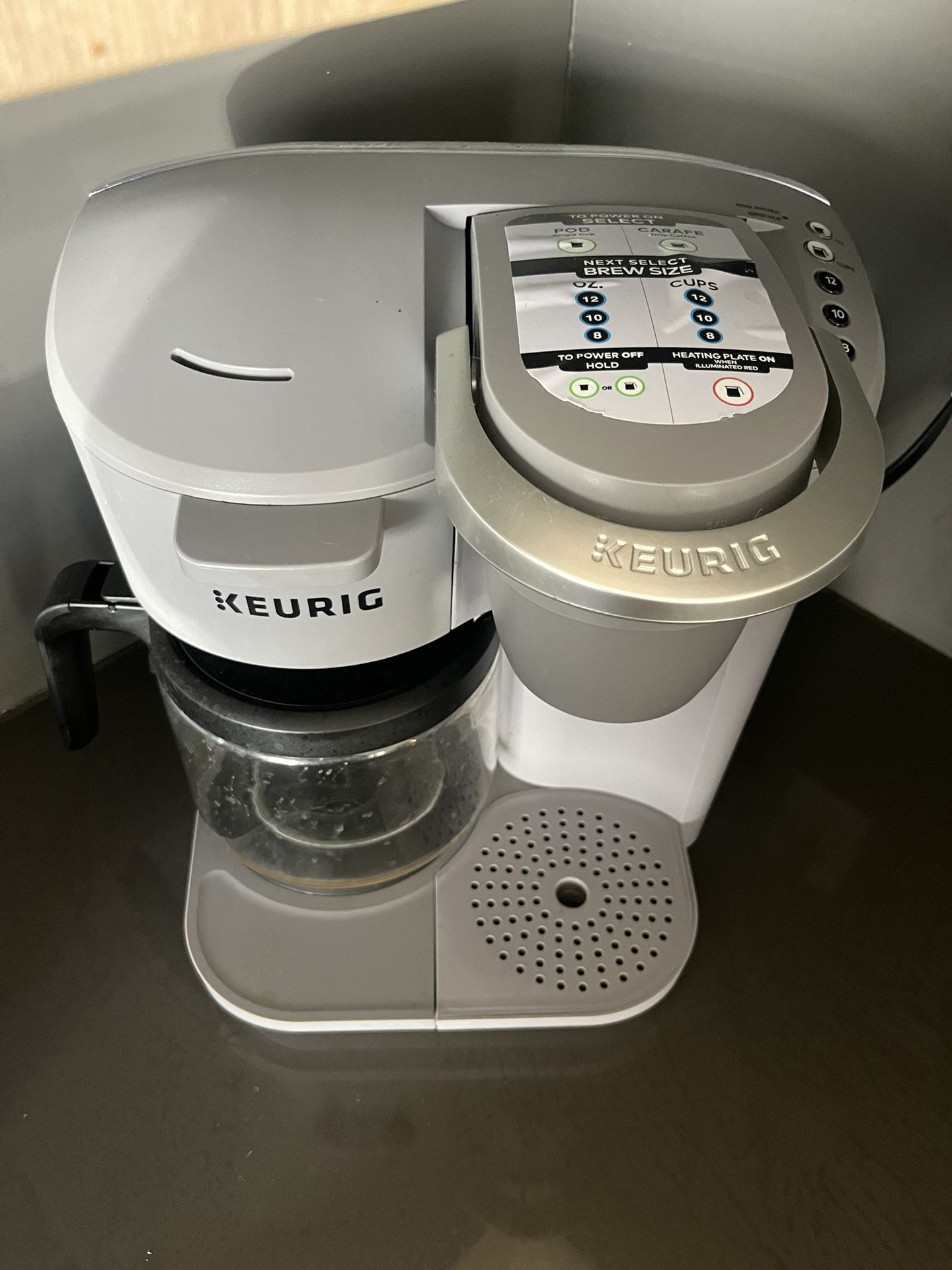 Keurig With Coffee Pot. 