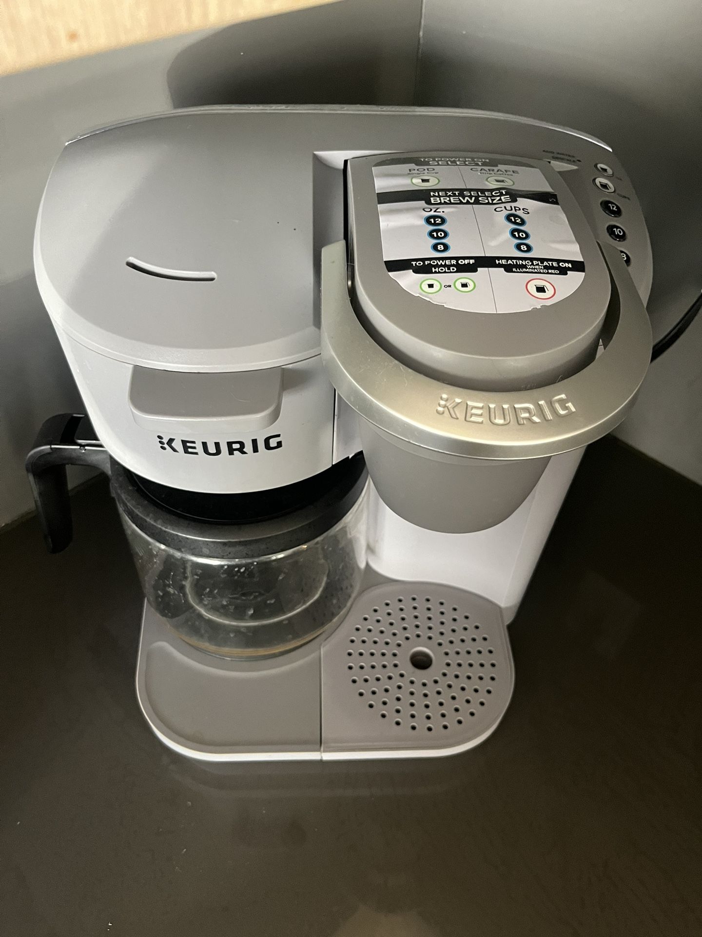 Keurig With Coffee Pot.