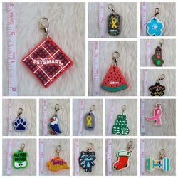 Rubber dog tags cat pet collar charms from Petsmart grooming 2015-2018