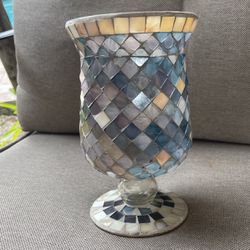 Stain Glass Candle Holder  