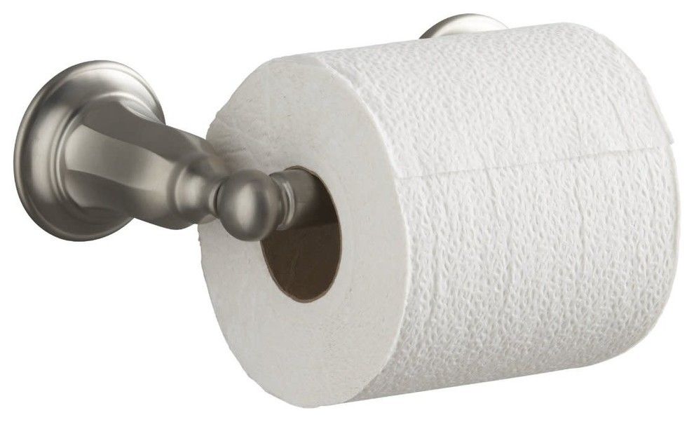 Kohler Kelston Double Post Tissue Holder, Vibrant Brushed Nickel