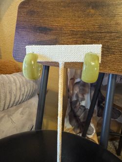 Small green earrings