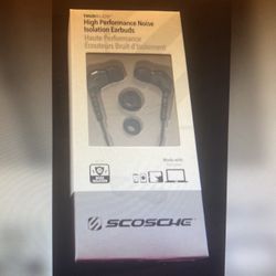 Scosche High Performance Noise Isolation Earbuds
