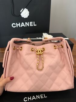Chanel 25 small caviar leather pink