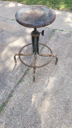 Vintage industrial stool