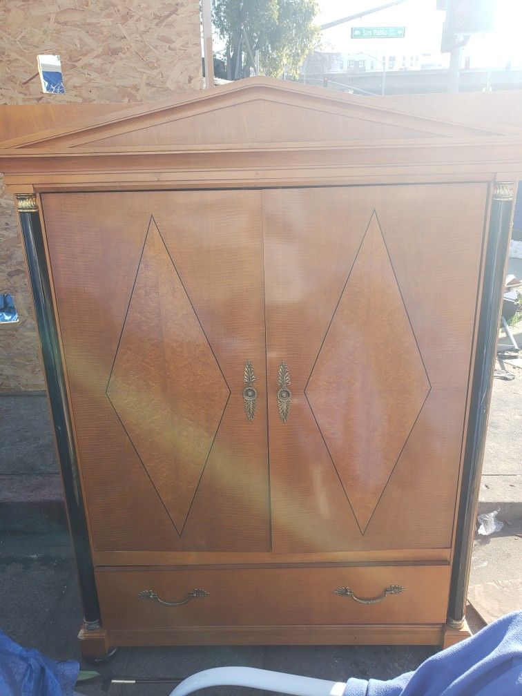 Antique Wooden Thompsonville Armoire - $300-OBO