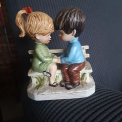 VINTAGE BOYFRIENDS by FRAN MAR/1971 PORCELAIN FIGURINE 6" Tall