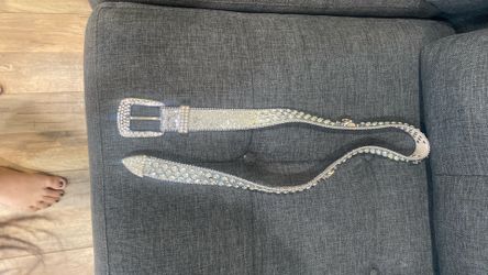Silver gem belt