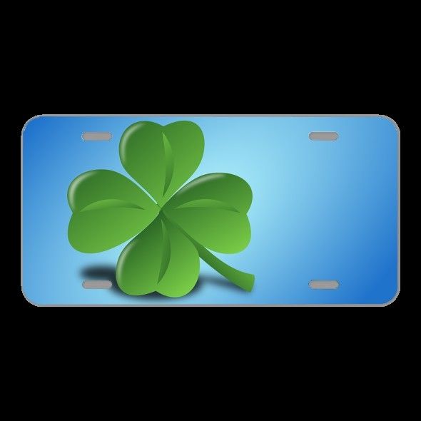License Plate Novelty Car Front Klee Luck Lucky Charm New Year'S Eve