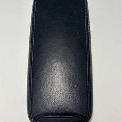 2007-2013 Lexus IS250 IS350 Armrest/Center Console Lid Black Leather White Stich