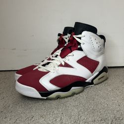 WORN JORDAN 6 CARMINE SIZE 12