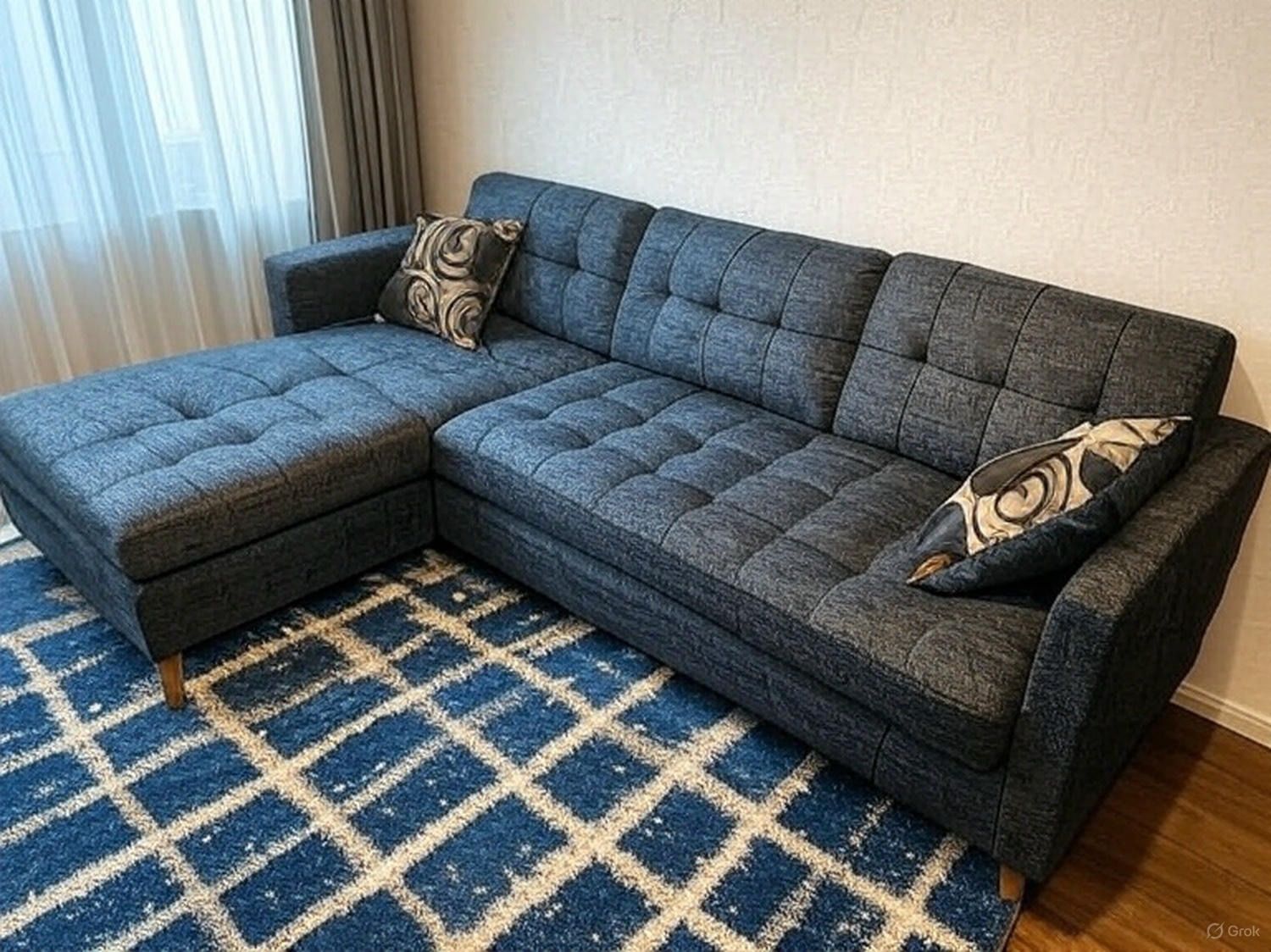 New Reversible Sectional. Grey. 86 X 59. Free Delivery!