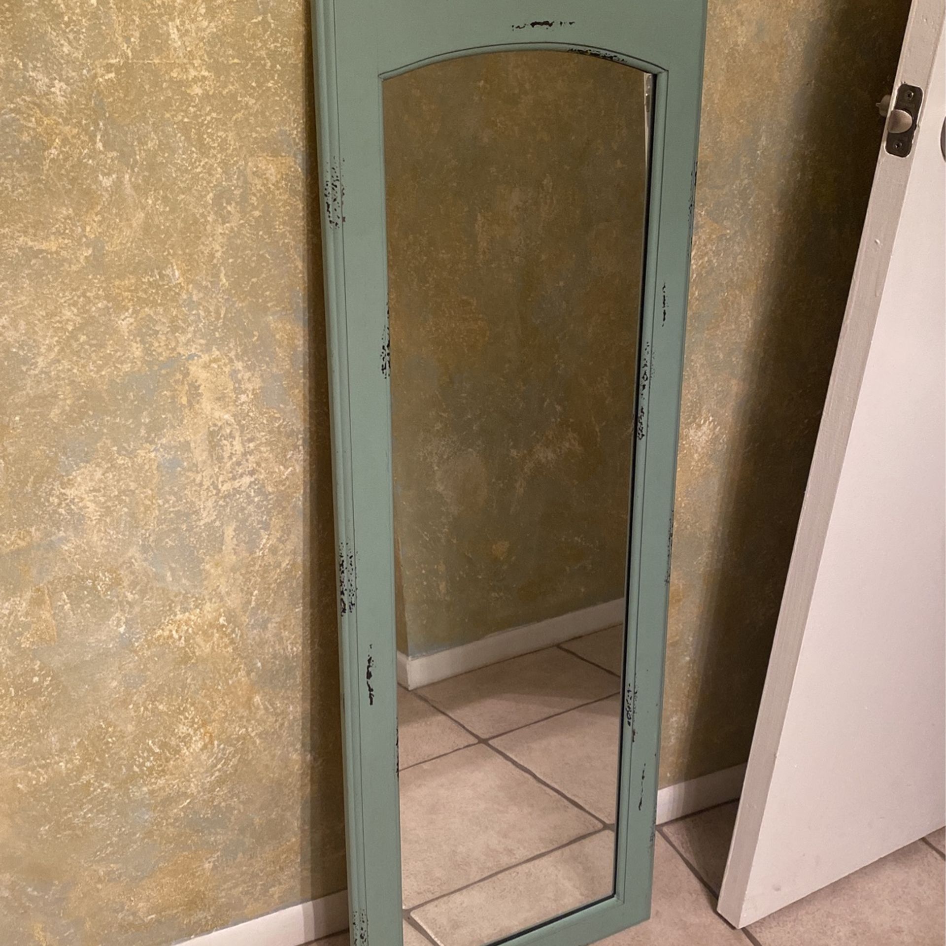 Vintage Sea Green Rectangle Mirror