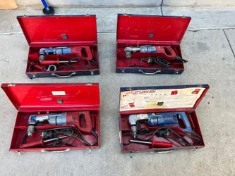 I have 4 Milwaukee  angle drills 7 amp corded 1/2” drill all good conditions asking $75 each thank you