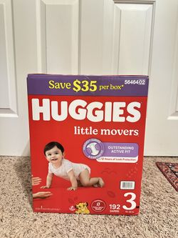 Huggies Little Movers Size 3 (unopened)