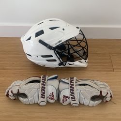 Cascade Helmet/ Warrior Gloves Lacrosse Gear