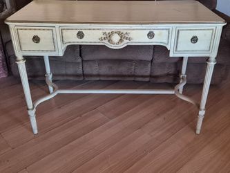 Vintage Mid-Century Louis XVI French Provincial Vanity & Side Table Set