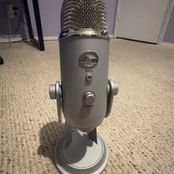 Silver Blue Yeti Microphone 