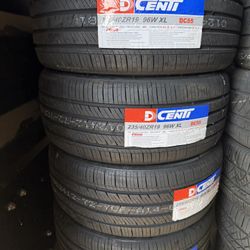 235-40-19 (4) New All Season Tires Installed 50,000 Miles Free Rotations $330 Cash