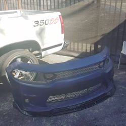 PART DODGE CHARGER BUMPER WITH FRONT SPOILER 