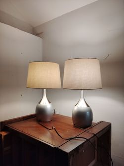 Touch activated lamps beautiful condition $39 for both not each 🎉