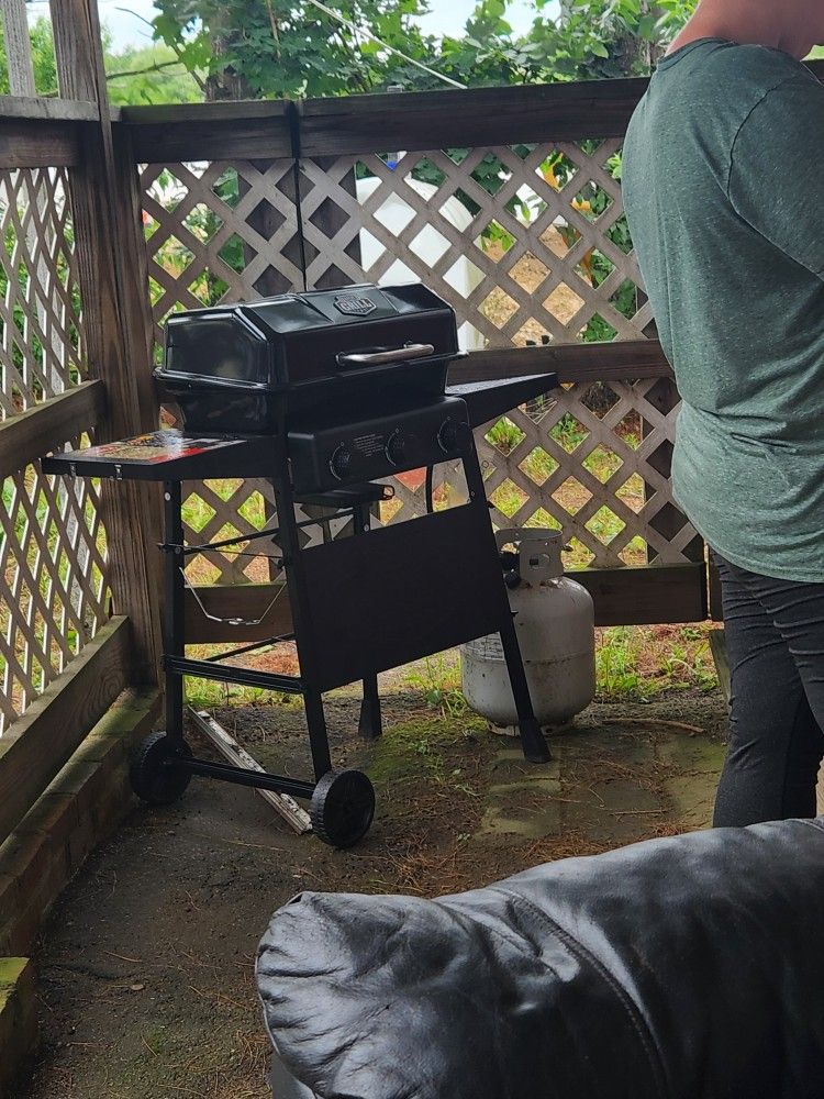 3 Burner Grill ... Includes 3/4 Full Propane Tank