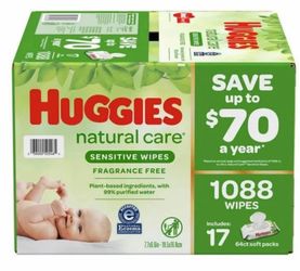 Brand new Huggies wipes 17 packs trade for enfamil