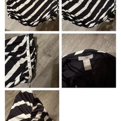 H&M Women's Black and White Crop-top