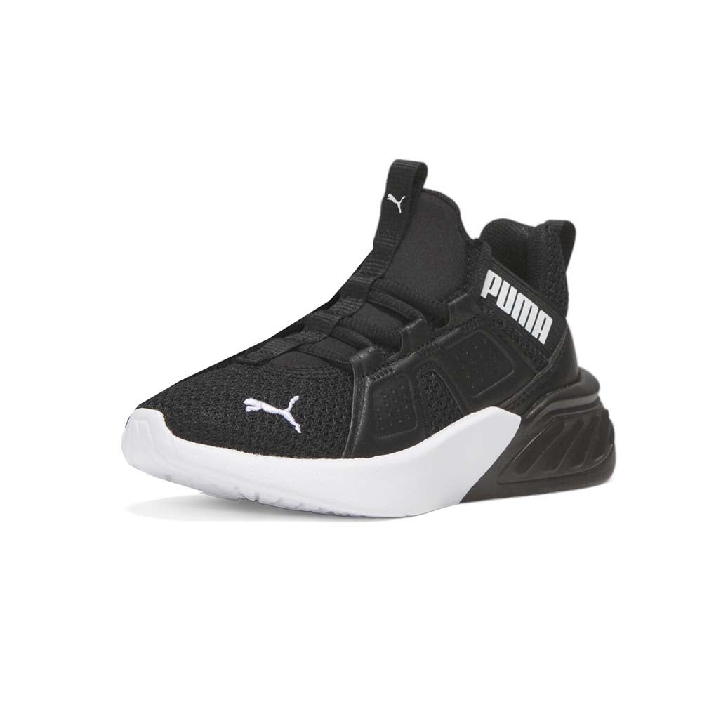 PUMA’s Contempt (Little Boys) Demi Remix Mesh Lace Up Sneakers in Black