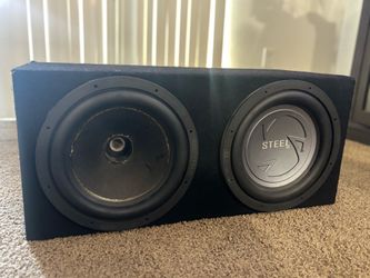 Dual Car Audio Subwoofer Box (Steel Audio)