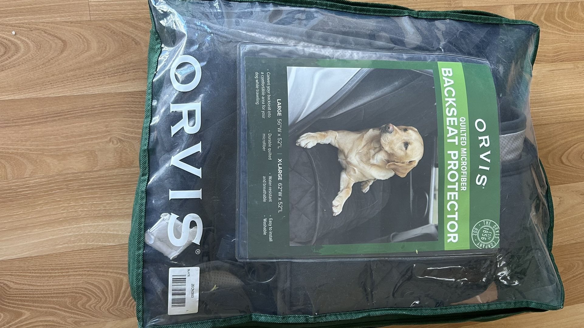 Orvis Backseat Cover - Quilted microfiber 
